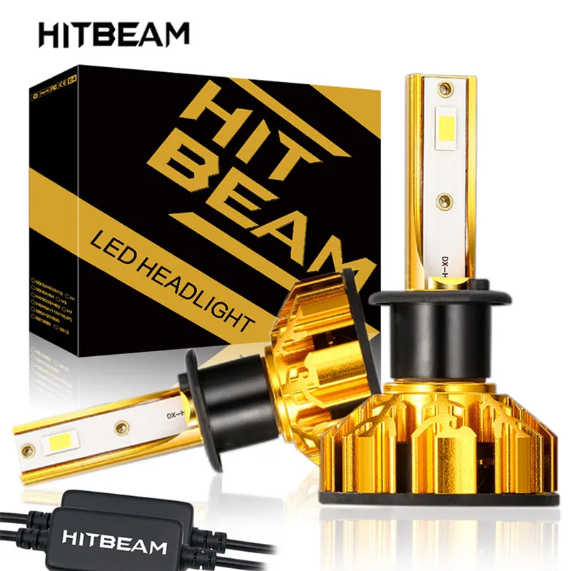 Hitbeam h1 светодиодный лампы для авто H7 H4 H11 H8 9005 HB3 9006 HB4 Автомобильные светодиодные