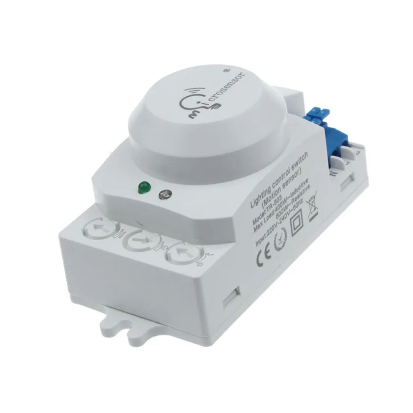 

High Quality AC 220V 5.8GHz Microwave Movement Motion Detector Sensor Switch For Light