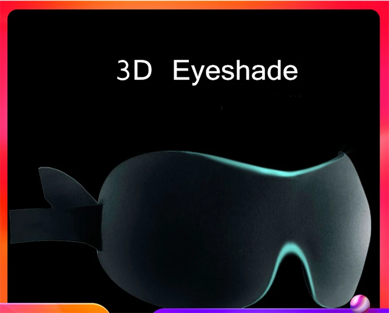 

1Pcs 3D Sleeping Eye Mask Eyeshade Cover Shade Eye Patch Women Men Soft Portable Blindfold Travel Eyepatch