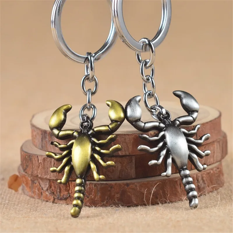 

The Crab Scorpion Keychain Keyring Toy Couple Lover Key Chain Rings For Handbag Bag Backpack Design Gift Jewelry