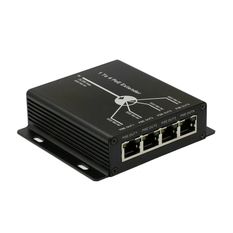 Мини удлинитель POE 10/100 м 4 порта 25 5 Вт 120 сетевые устройства IEEE802.3af Plug and Play|Коробки