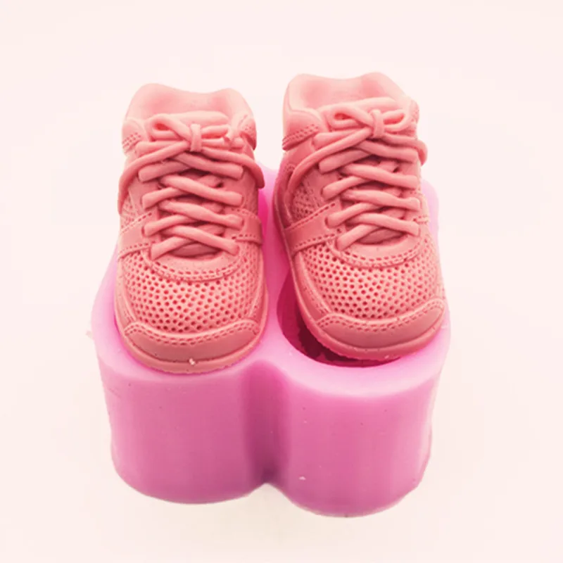 

Silicone mold 3D Tennis shoes shape DIY Aromatic gypsum soap clay resin craft decorations mould handmade tools