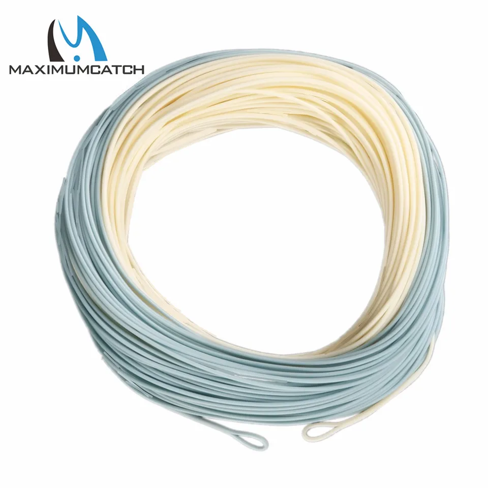 

Maximumcatch Bonefish Fly Line 100 FT 5WT/8WT Sand / Blue Color With 2 Welded Loops Saltwater Fly Fishing Line