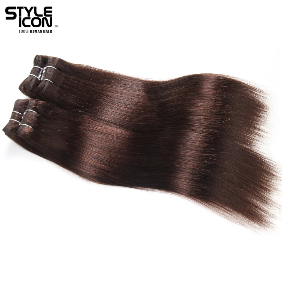 

Styleicon Brazilian Yaki Straight Hair 4 Bundles Deal 190G 1 Pack Human Hair Weave Bundles Non Remy Color 2 Hair Extensions