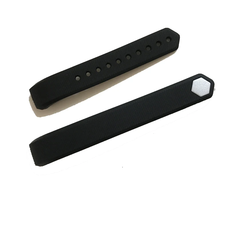 Умный Браслет ID115, сменный ремешок для наручных часов, силиконовый ремень, 5 цветов, аксессуары для id 115 Smartband HR LITE - Цвет: Black belt