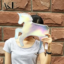 New design fashion retro clutch evening bag Laser Unicorn Symphony shoulder messenger bag cross body free