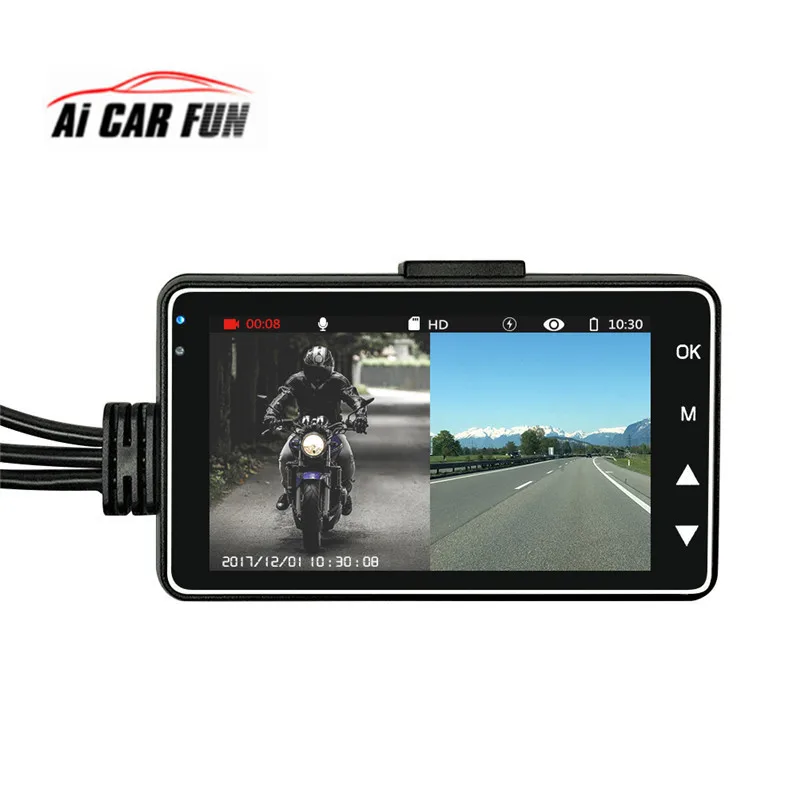 

Motorcycle DVR Motor Dash Cam KY-MT18 With Specialized Dual-track Front Rear Camera Recorder Motorbike Electronics