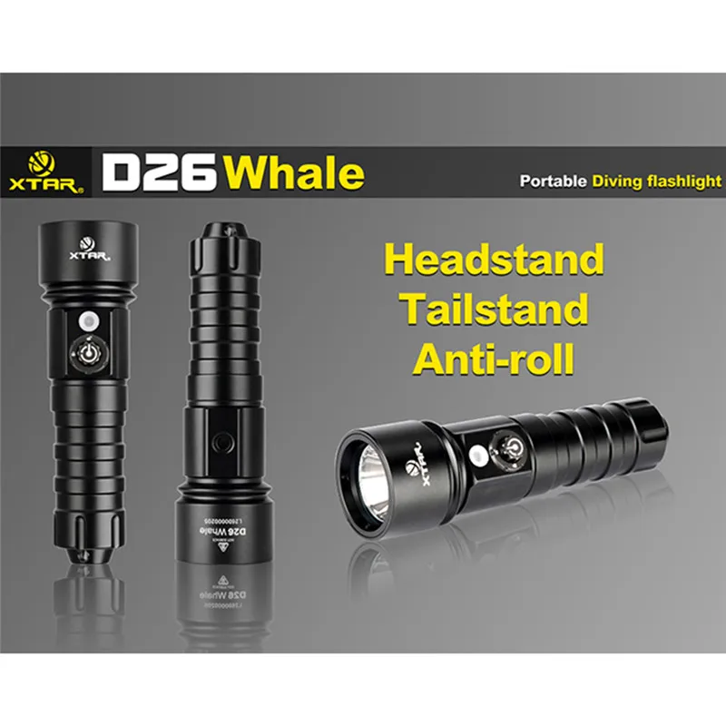 XTAR linterna de buceo 4 1100 lúmenes modo luz LED linterna táctico D26 lámpara subacuática - 3