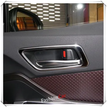 

Stainless steel interior Door Handle Bowl Trim Cover Decorative 4pcs/set For Toyota C-HR 2016 2017 2018 Auto Accessories