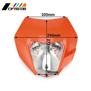 

Motorcycle 2016 Universal Headlight Fairing Bulbs Headlamp Frontlight For KTM EXC SX SXS EXCF XCW 125 150 250 300 Supermoto