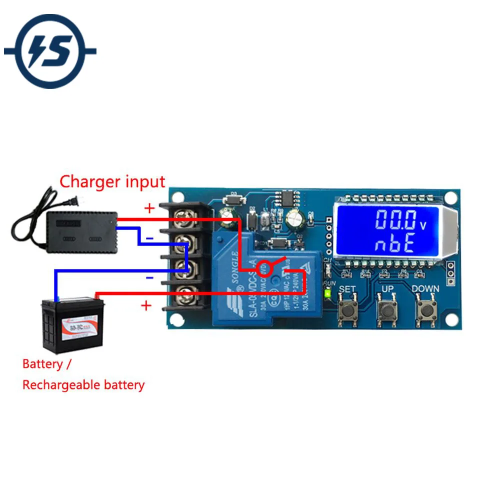 6-60 в модуль управления зарядкой 30A ЖК-дисплей хранения литиевая батарея зарядное устройство управление переключатель защиты доска