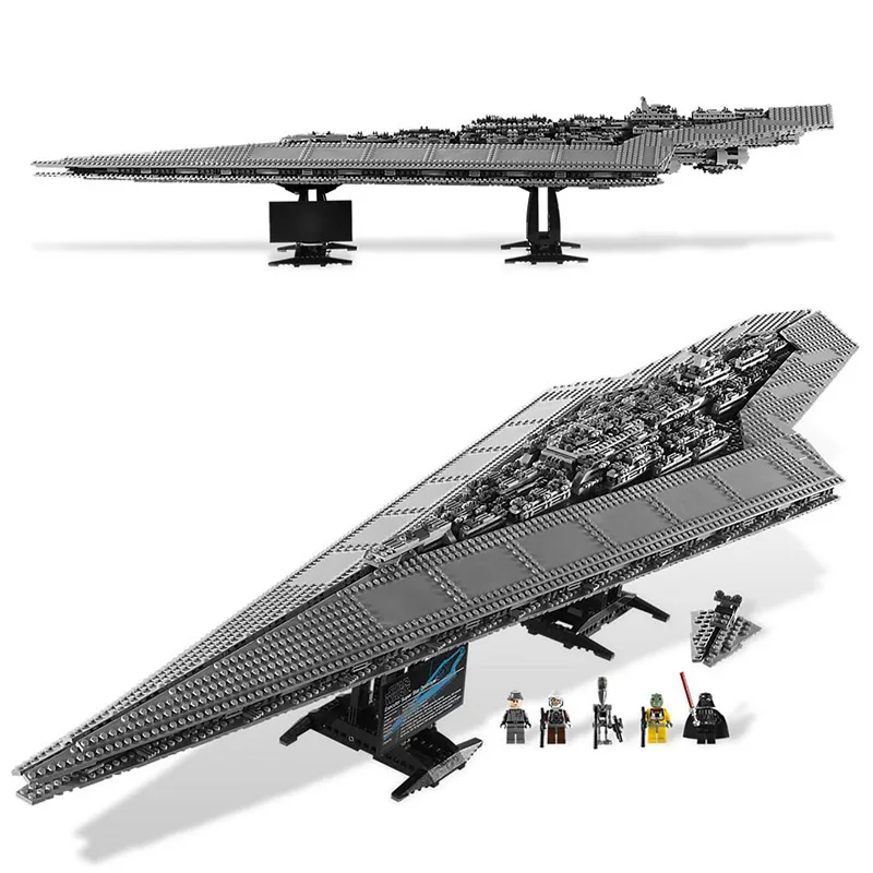 

In Stock 05028 Star Wars Series The Super Star Destroyer Model 3208Pcs Buliding Blocks Bricks 10221 Compatible With Legoings