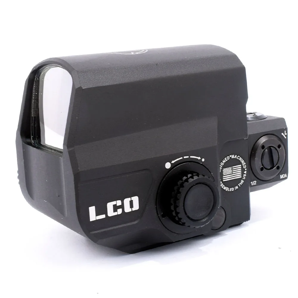 Nuevo LCO mejorado punto rojo miras de caza Holografica Tactical Riflescope se adapta a cualquier 20mm Rail Mount Airsoft Gun