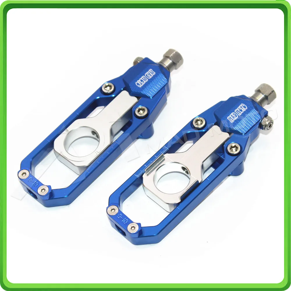 Motorcycle Chain Tensioner Adjuster fit for HONDA CBR 600 RR CBR600RR 2005 2006 Blue & Silver (3)