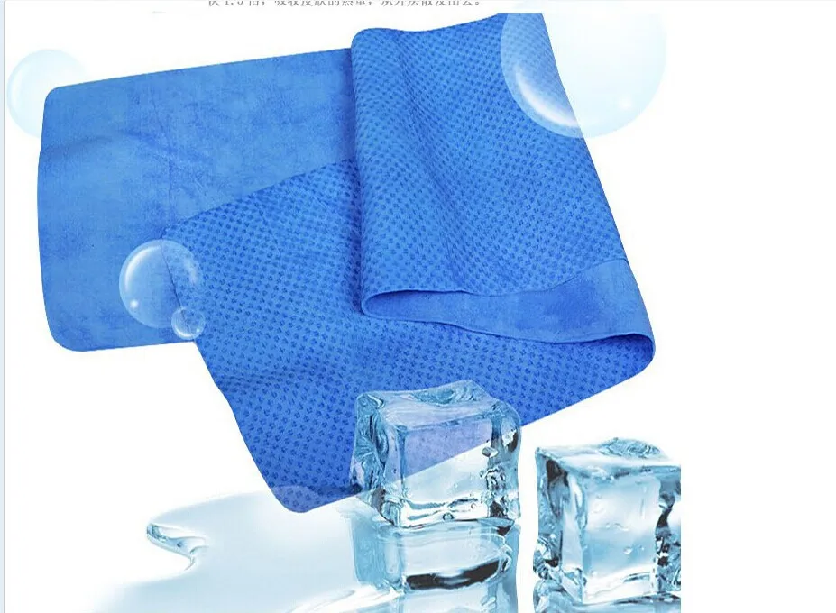 Новейшее креативное холодное полотенце Упражнение пота летнее ледяное полотенце 80*17 см Спортивное ледяное полотенце гипотермическое, из ПВХ охлаждающее полотенце