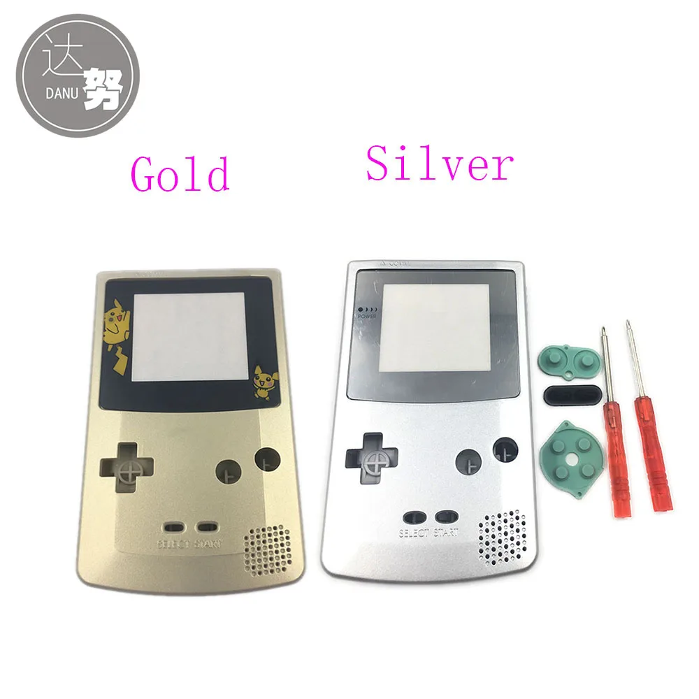 Золото Серебро для nintendo GameBoy цвет замена корпуса оболочки для GBC