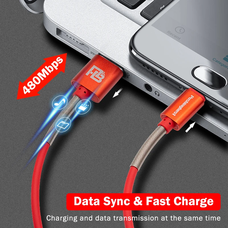 Выдвижной USB кабель типа C для Samsung S9 Xiaomi Huawei p10 mate20 быстрой зарядки и передачи