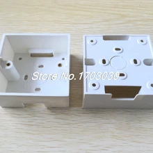 5 x Белый ПВХ заподлицо одной банды настенный переключатель Pattress задняя коробка 86x86x40 мм