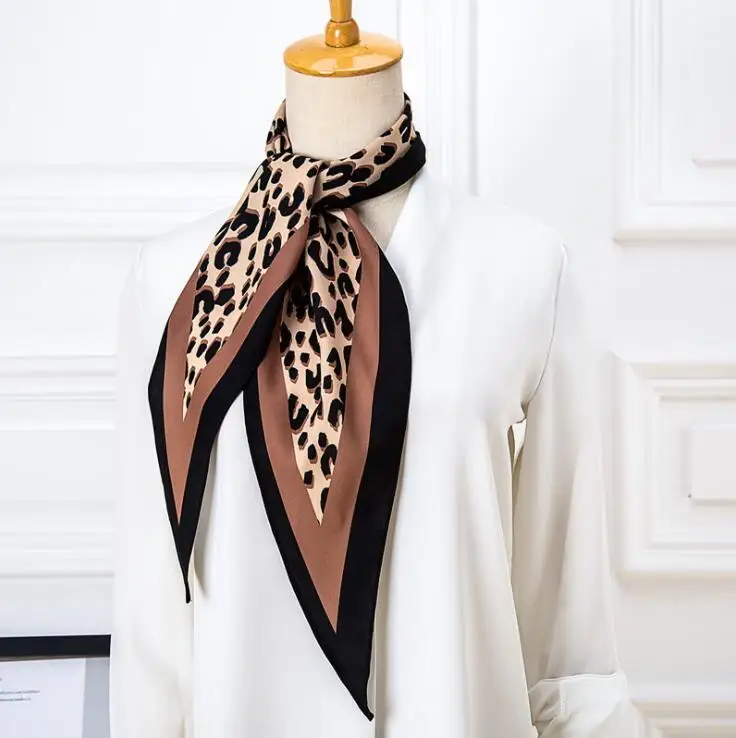 

yishine 33x110cm Women Multifunction Polyester Smooth Scarf Sexy Leopard Prints Summer Chiffon Long Wraps Scarves Shawl for Girl