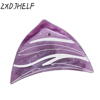 

ZXDJHELF Fashion Personality Acetate Glasses Shape Barrettes Women Elegant Spring Clip Acrylic Hairpin Hair Accessories F157