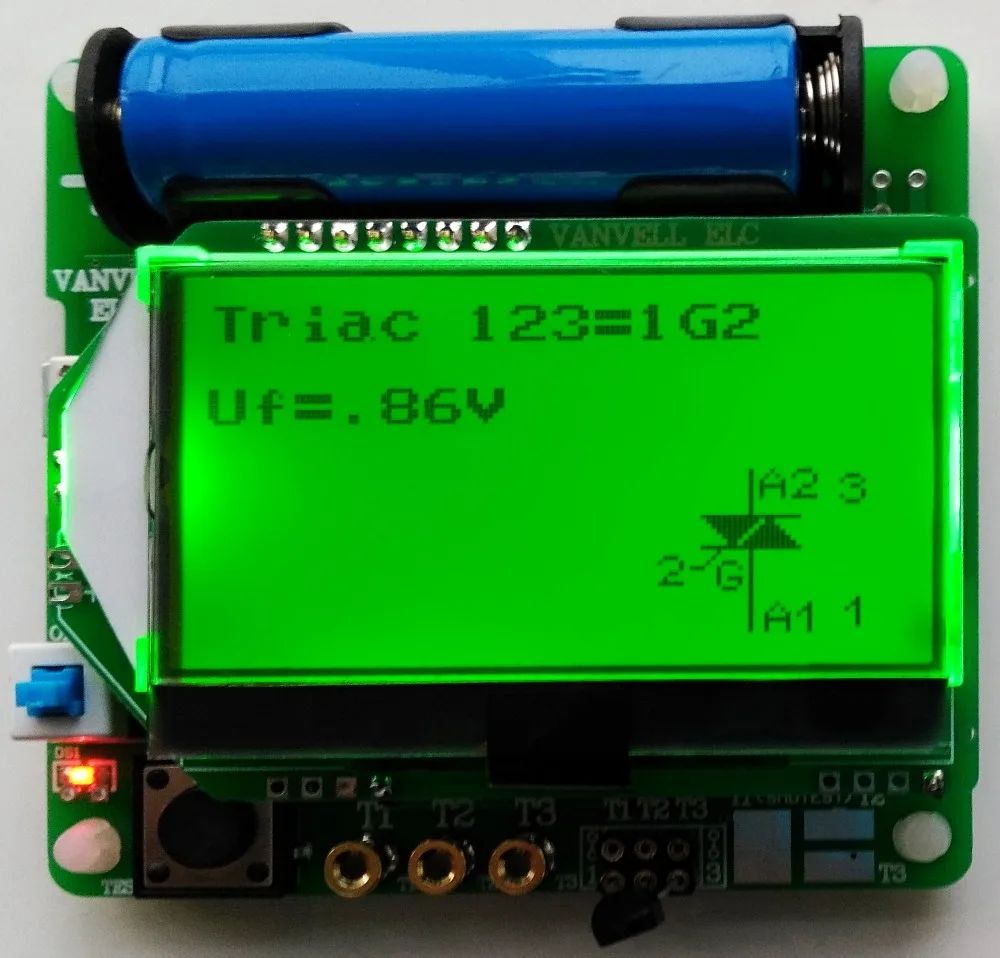 Многофункциональный тестер сопротивления индуктора конденсатора ESR DIY MG328