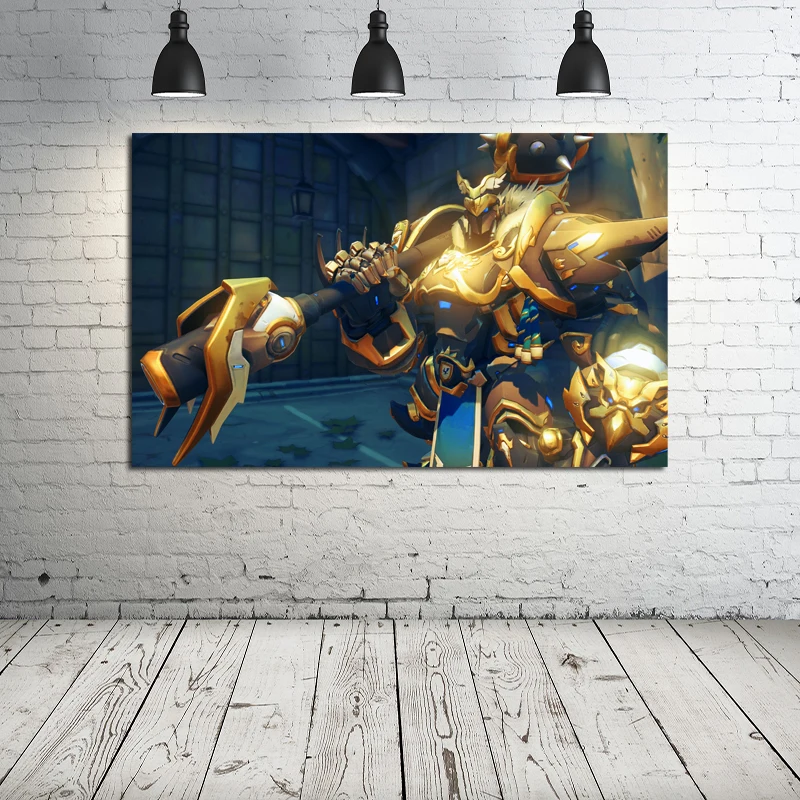 Game Overwatches Reinhardt Wallpaper Art Canvas Poster and Print Painting Decorative Picture For Bedroom Home Decoration | Дом и сад