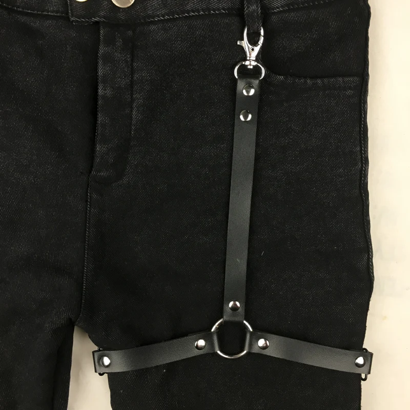 Сексуальное нижнее белье Харадзюку подвязка пояс для женщин искусственная кожа Панк ремни для ног регулируемые женские подтяжки джинсовые шорты