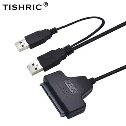 TISHRIC SATA на USB жесткий диск кабель HDD USB/жесткий диск адаптер USB2.0 на SATA адаптер Жесткий диск 22PIN SATA кабель Molex