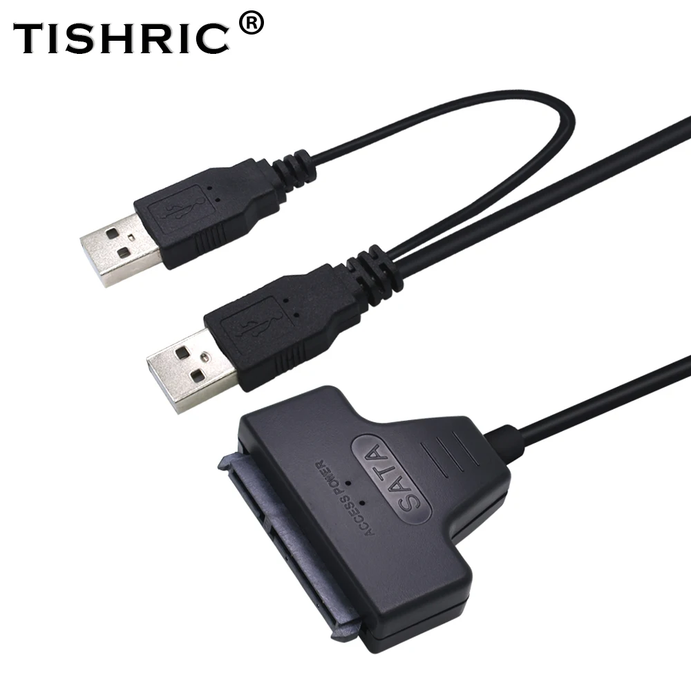 Кабель TISHRIC SATA к USB адаптер для жесткого диска USB/SATA 22PIN кабель Molex|Компьютерные