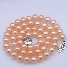 Натуральный пресноводный жемчуг ожерелье Модные ювелирные изделия красивые ювелирные аксессуары, 30 шт./Партия