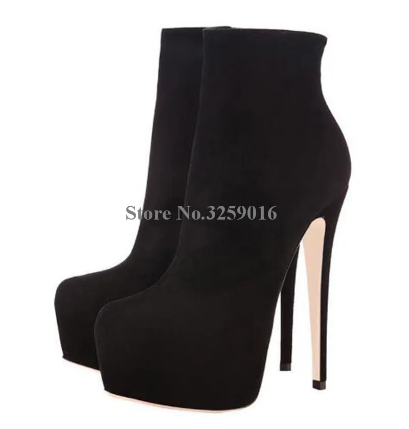 high heel short boot