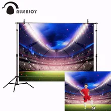 Allenjoy esportes pano de fundo photocall futebol competição fundo fotográfico para fotos fotografia fotophone(China)