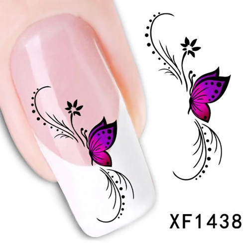 

Designed 1 Sheet 3D Water Transfer Different Styls Nail Art Salon Stickers Tips DIY Decorations