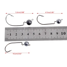 5 шт. рыболовные крючки Кривошип крюк приманки из свинца сталь колючая Рыболовная Снасть аксессуары коррозионная стойкость