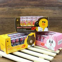 Мода мини прекрасный Губная Помада для губ Макияж длительный Губная помада Профессиональный прекрасный комплект 12 Цветов/комплект