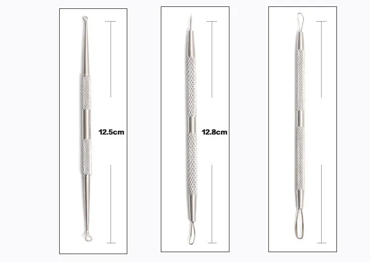 5 шт. Пинцет для удаления угрей, набор для удаления угрей, набор для удаления угрей, игла для удаления угрей, экстрактор для удаления черных точек, инструмент для ухода за кожей лица