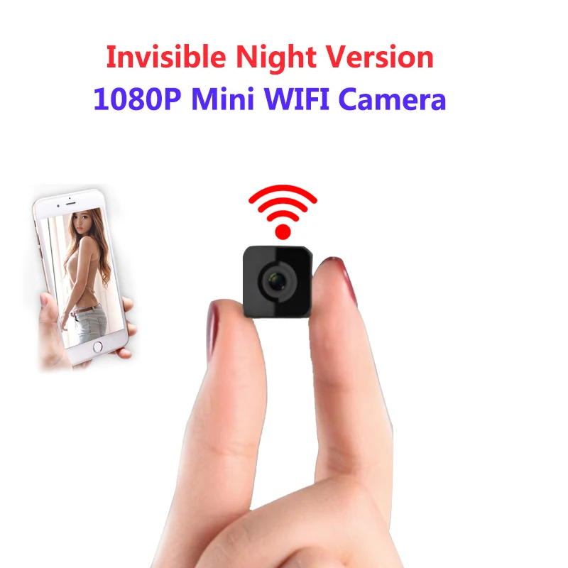 Невидимая ночная версия Wi Fi IP мини камера беспроводная 1080P для записи видео