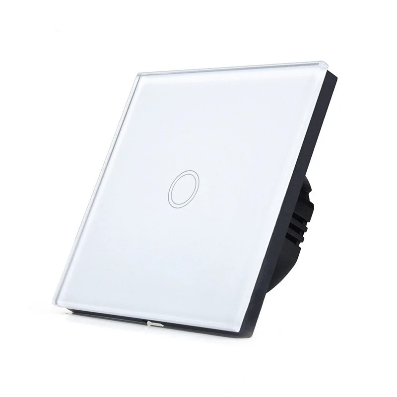 EU UK Touch Screen Wall Switch,Push Button LED Lamp Wall Switch,Smart