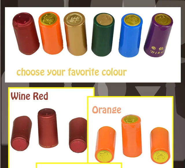 200pcs Pvc Heat Shrink Cap Home Brewing Wine Bottle Cover Wine Bottle's