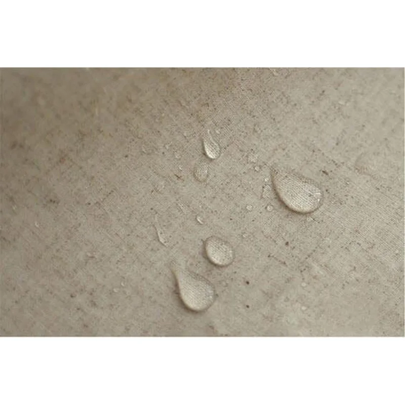 80% Водонепроницаемая льняная хлопковая ткань с покрытием, ткань для шитья одежды, ткань для штор, скатерть серого цвета, ширина 140 см, 1 метр