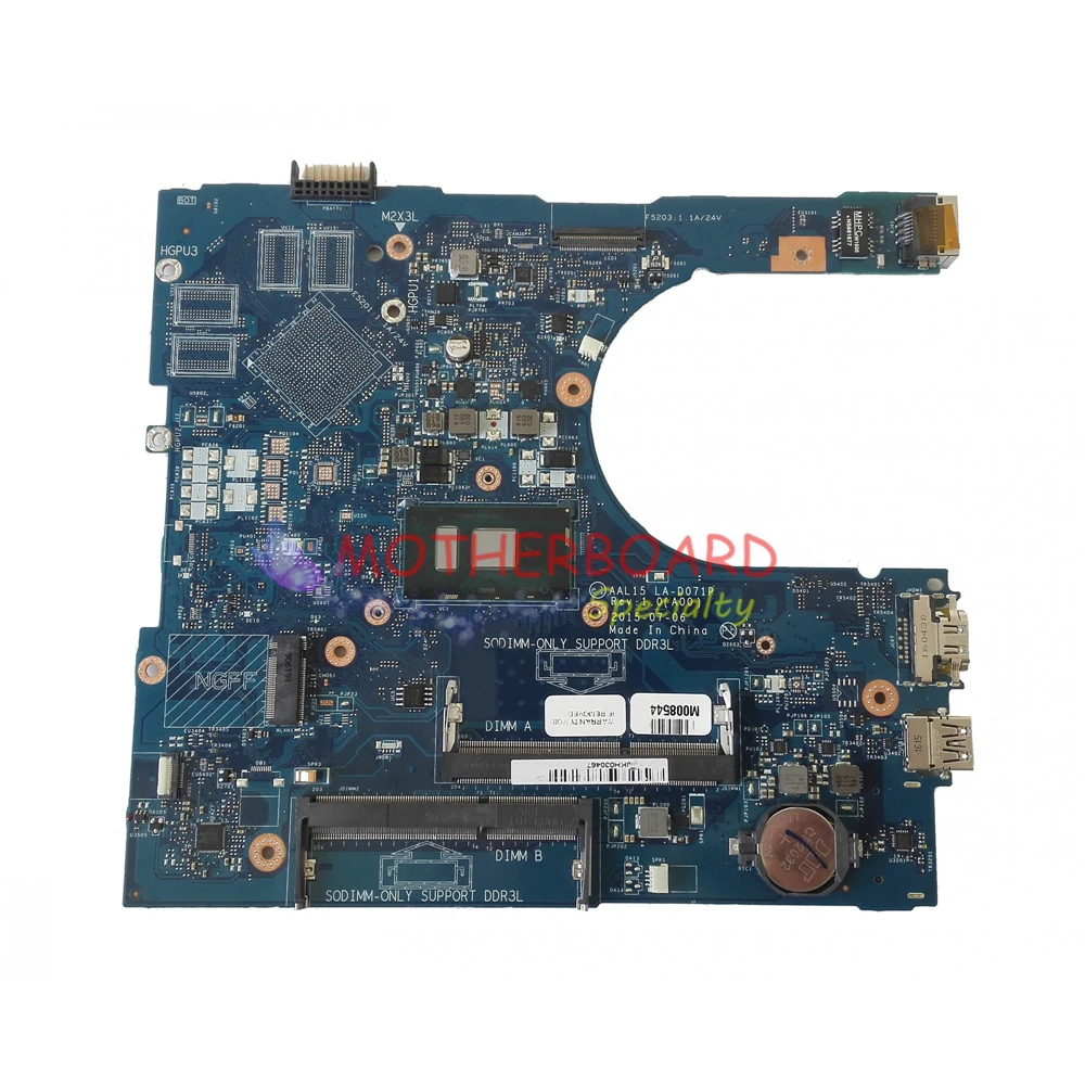 Vieruodis для Dell Inspiron 17 5559 серия материнская плата ноутбука с i5-6200U CPU DDR3L CN-0VYVP1 0VYVP1 VYVP1