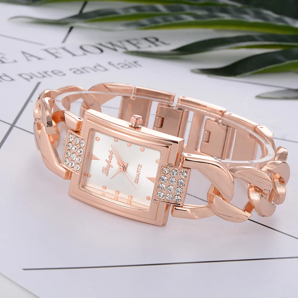 Новые кварцевые часы для женщин Vente Chaude De Mode De Lux Femmes Montres Femmes браслет Montre часы Femme Relogio Прямая поставка