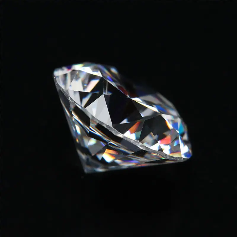 NiceGems Moissanite 4 5 мм 0 карат GH бесцветный круглый отличные Сердца и стрелы вырезанный