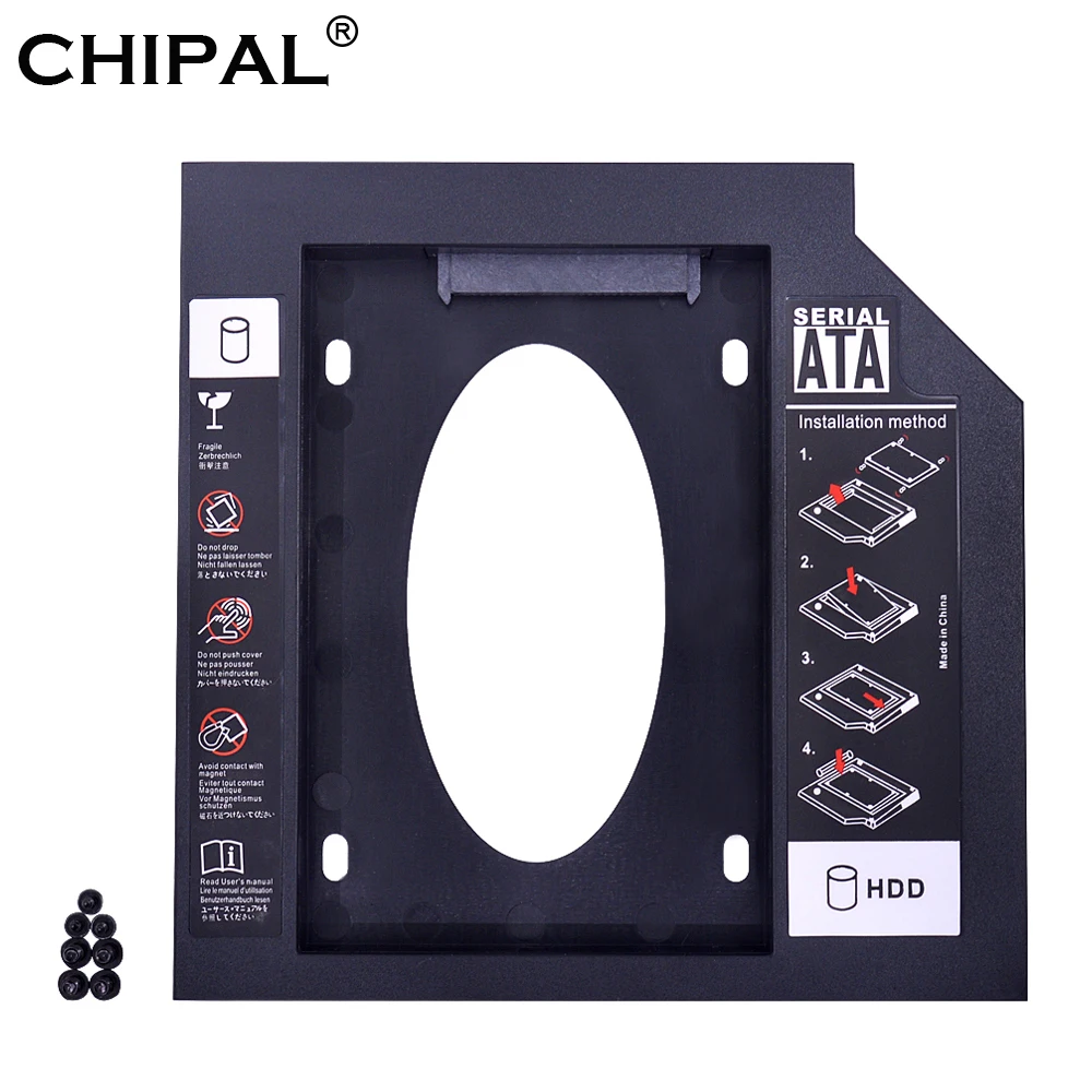 Универсальный корпус CHIPAL SATA 3,0 для второго жесткого диска, 12,7 мм для 2,5 "2 ТБ SSD HD жесткого диска, корпус для ноутбука, CD DVD ROM, Оптический отсек|hdd caddy 12.7mm|2nd hdd caddycaddy 12.7mm | АлиЭкспресс