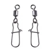 100 шт/lotl рыболовные соединители для блесны вращающиеся Вертлюги с хорошей защелкой из нержавеющей стали приспособления для рыбалки ссылка аксессуары Pesca