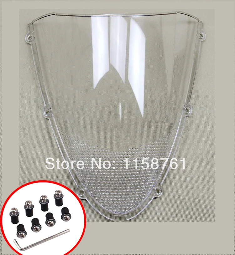 

Clear Motorcycle Windshield Windscreen For Kawasaki ZX6R 636 2005 2006 2006 2007 2008 New