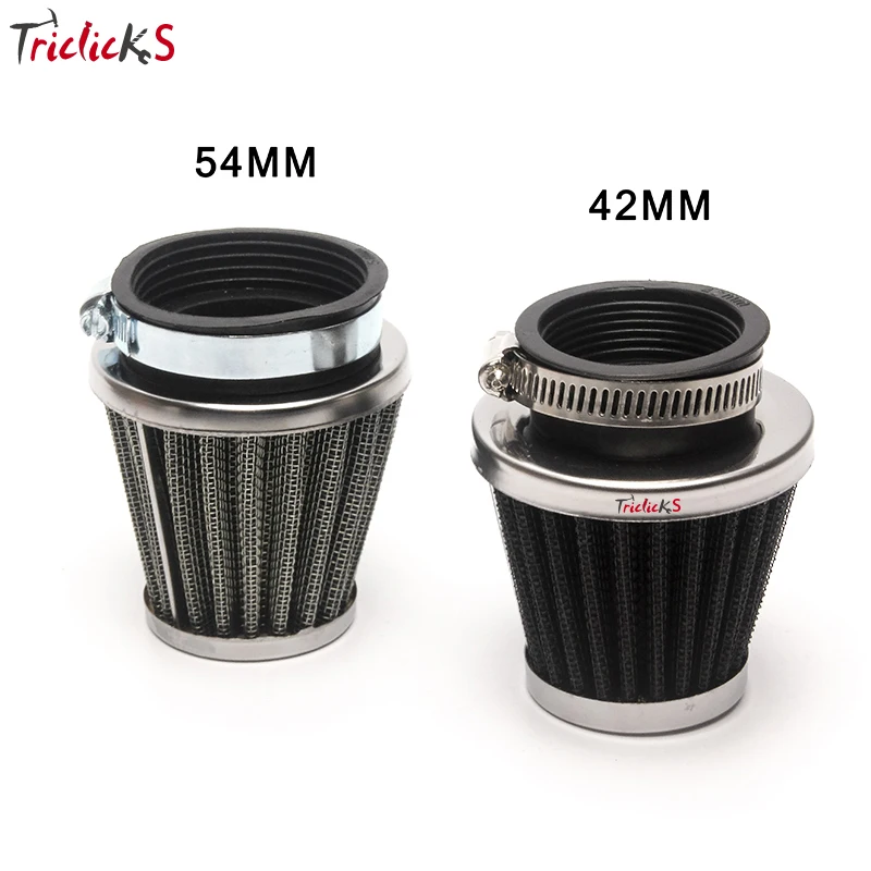 

Universal Motorcycle 54mm Pod Air Filters Clean For KAWASAKI KZ1000J ZX750 KZ750E For Honda CB750 CB900 Suzuki Yamaha XJR XS