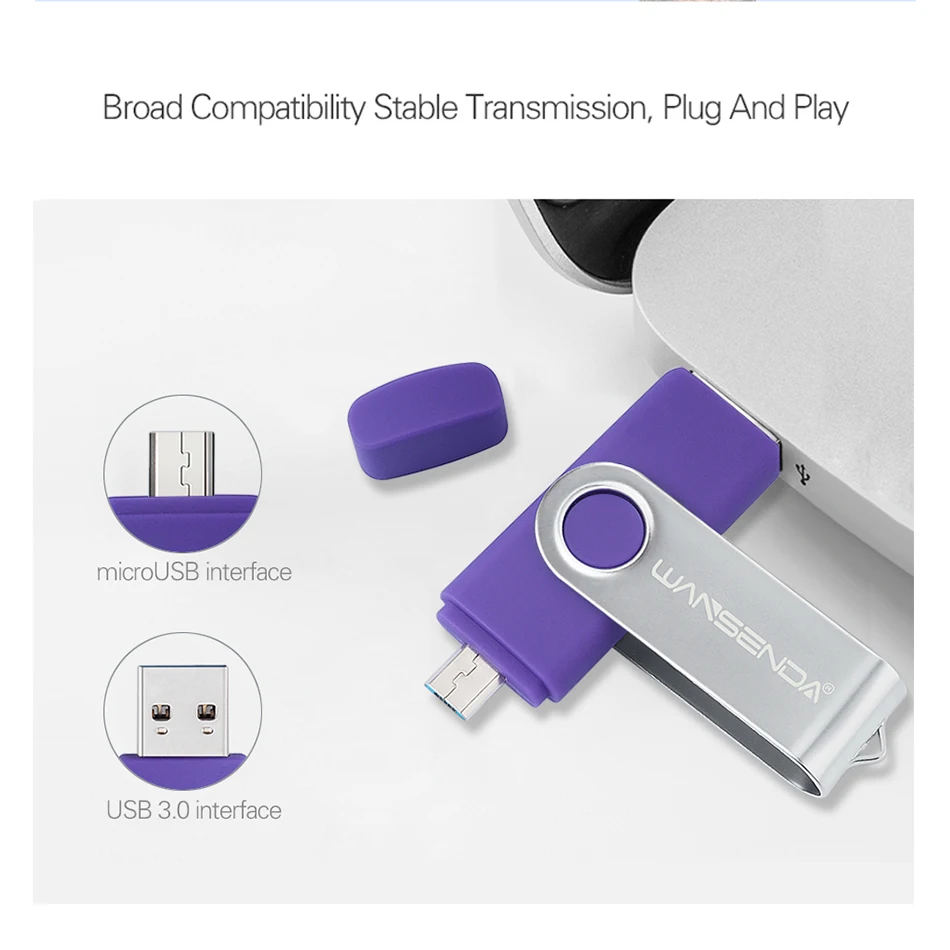 Original Wansenda D103 OTG USB Flash Drive 128GB 64GB 32GB 16GB 8GB Pen Drive USB 3.0 pendrive for Android/PC with package Original Wansenda D103 OTG USB Flash Drive 128GB 64GB 32GB 16GB 8GB Pen Drive USB 3.0 pendrive for Android/PC with package