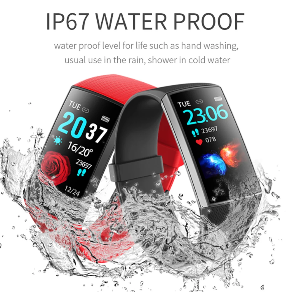 

IP67 Blood Pressure Waterproof Sports Smart Bracelet Heart Rate Monitor Call Reminder Sleep Monitoring Smart Wristband New