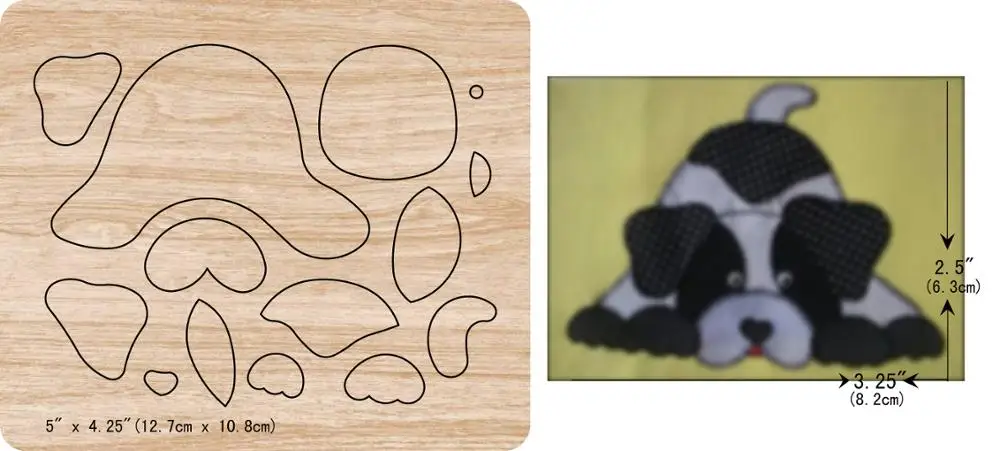 

New dog wooden dies cutting dies for scrapbooking Multiple sizes V-5493